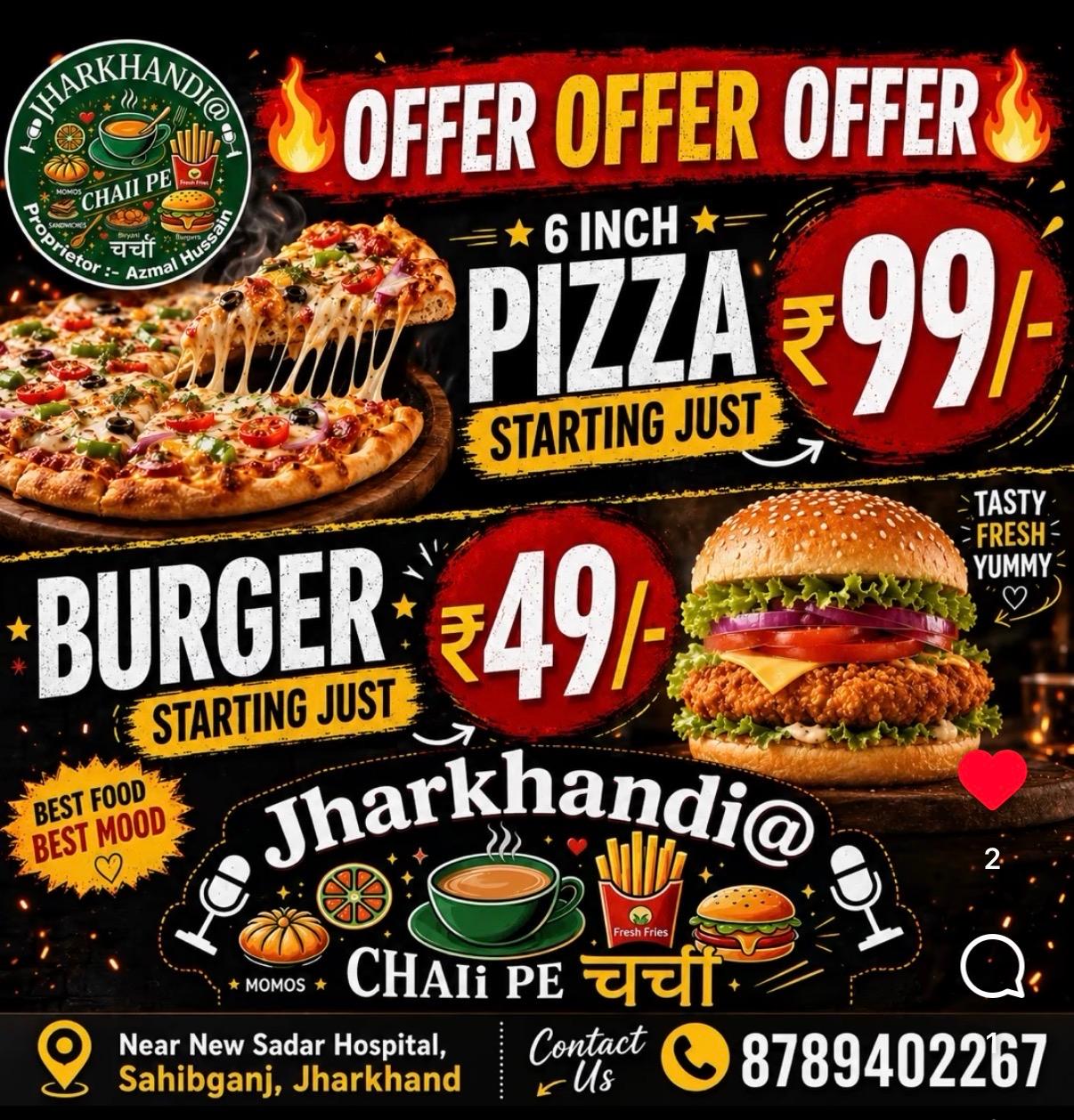 Burger starting at just Rs. 49/-